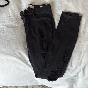 Pacsun Ripped Black Jean Jeggins